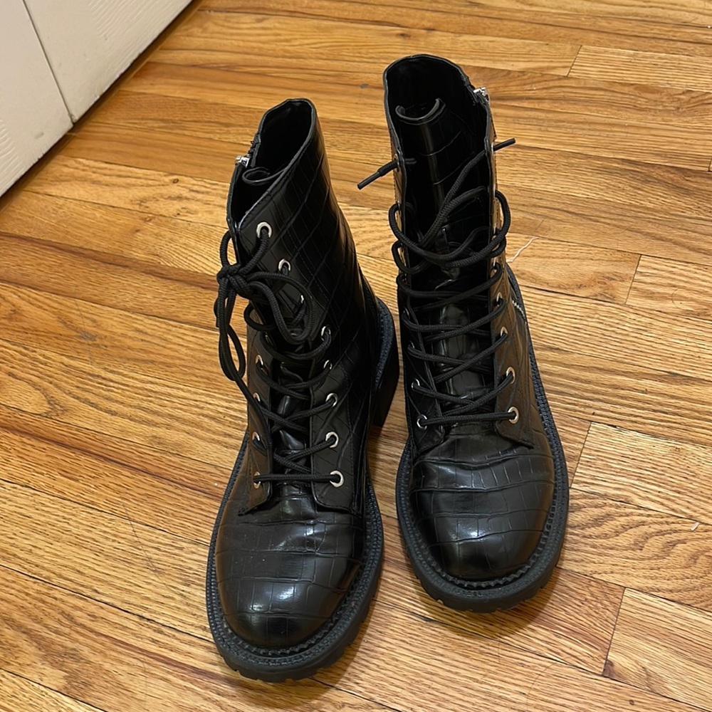women's motorcycle boots with lace 1454200